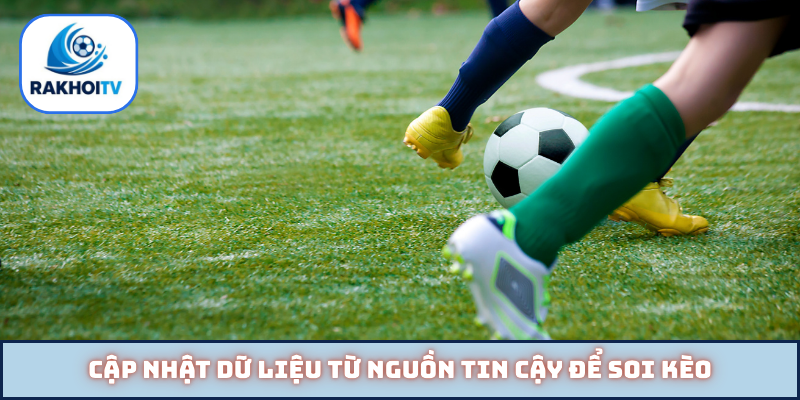Cập nhật dữ liệu từ nguồn tin cậy để soi kèo