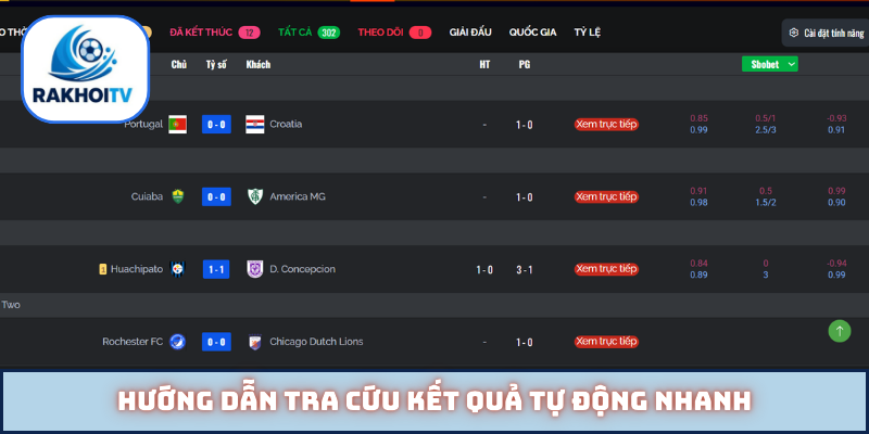 Hướng dẫn tra cứu kết quả tự động nhanh