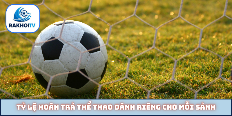 Tỷ lệ hoàn trả thể thao dành riêng cho mỗi sảnh